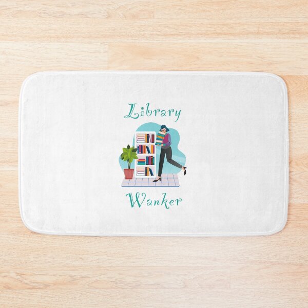 Item preview, Library wanker - funny, humour, joke - female librarian carrying books designed and sold by UKVanlife.