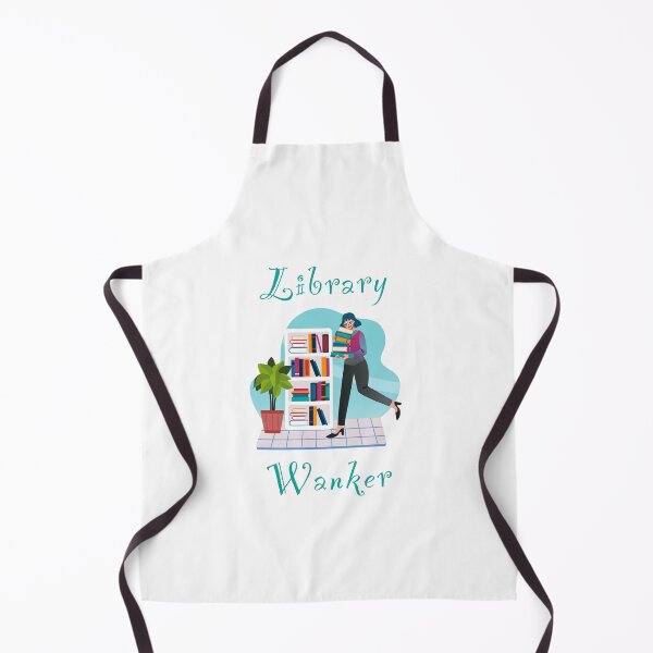 Item preview, Library wanker - funny, humour, joke - female librarian carrying books designed and sold by UKVanlife.