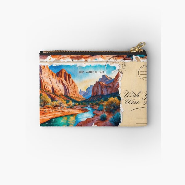 Item preview, Zion National Park Postcard Vintage Retro Travel designed and sold by TravelPostcardGems.