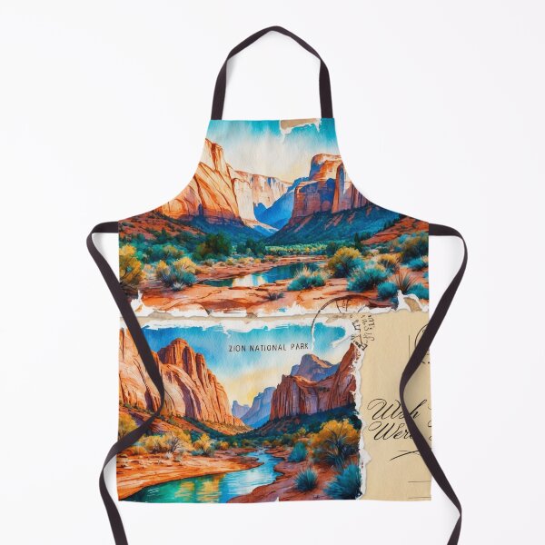 Item preview, Zion National Park Postcard Vintage Retro Travel designed and sold by TravelPostcardGems.