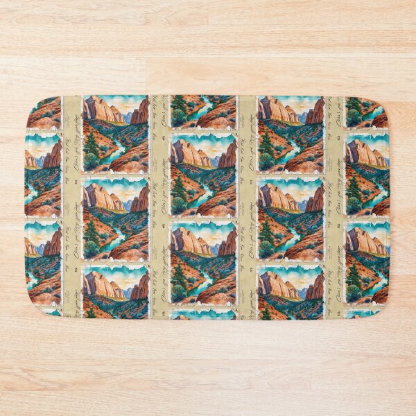 Item preview, Zion National Park Postcard Vintage Retro Travel designed and sold by TravelPostcardGems.