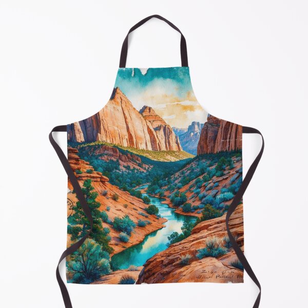 Item preview, Zion National Park Postcard Vintage Retro Travel designed and sold by TravelPostcardGems.