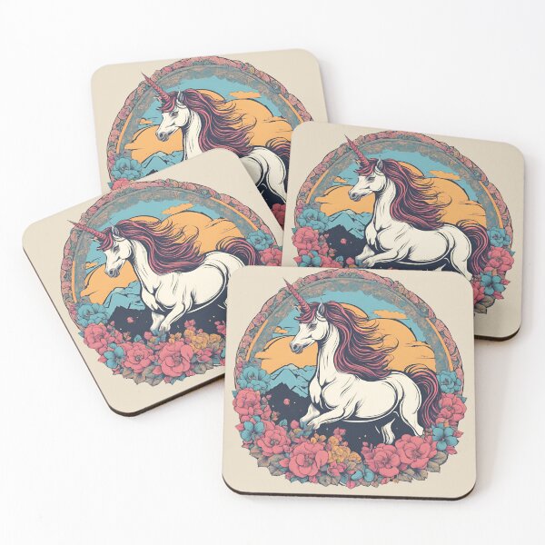 Artikelvorschau, Einhorn im Wald - Vintage entworfen und verkauft von All-About-Life.