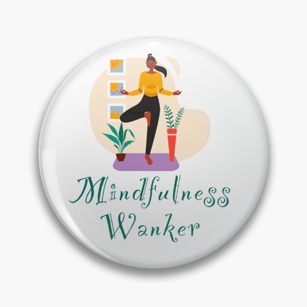 Item preview, Mindfulness wanker - funny, humour, joke - female yoga pose meditation  designed and sold by UKVanlife.