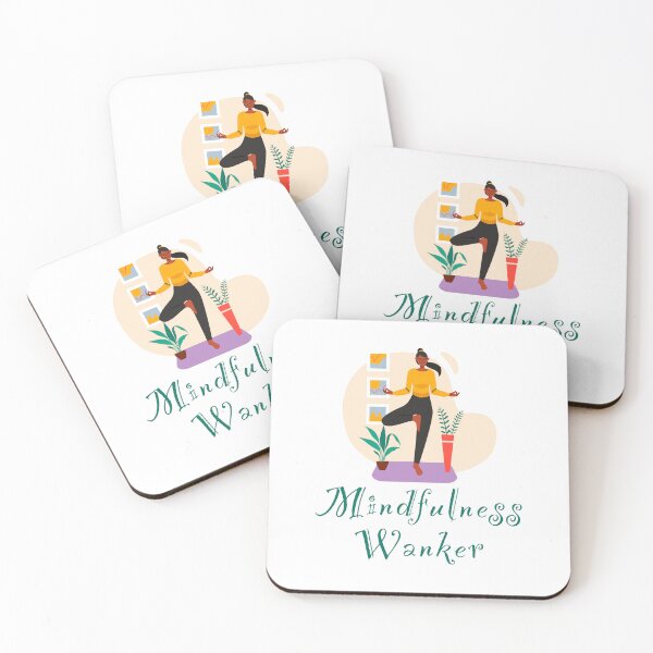 Item preview, Mindfulness wanker - funny, humour, joke - female yoga pose meditation  designed and sold by UKVanlife.