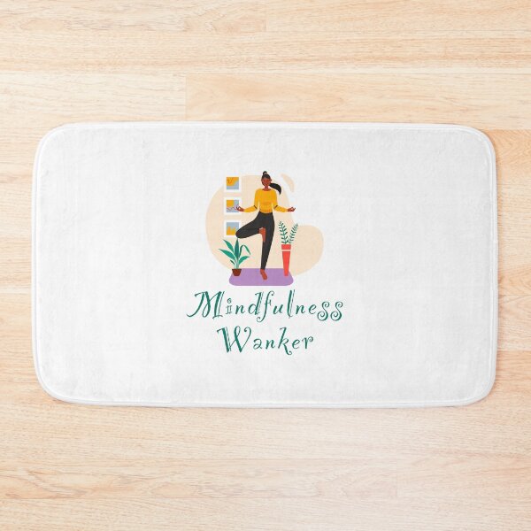 Item preview, Mindfulness wanker - funny, humour, joke - female yoga pose meditation  designed and sold by UKVanlife.