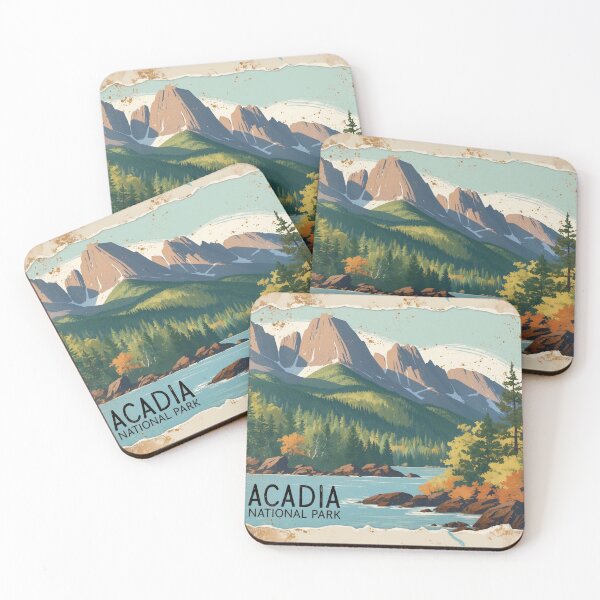 Item preview, Acadia National Park Postcard Vintage Retro Travel designed and sold by TravelPostcardGems.