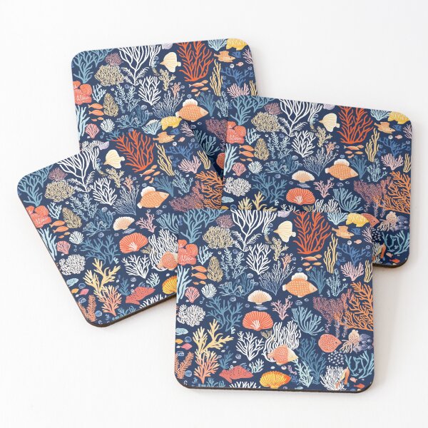 Item preview, Coral Reef Serenity - Ocean life designed and sold by VividDesignsArt.