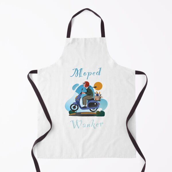 Item preview, Moped wanker - funny, humour, joke - smug male on a scooter designed and sold by UKVanlife.