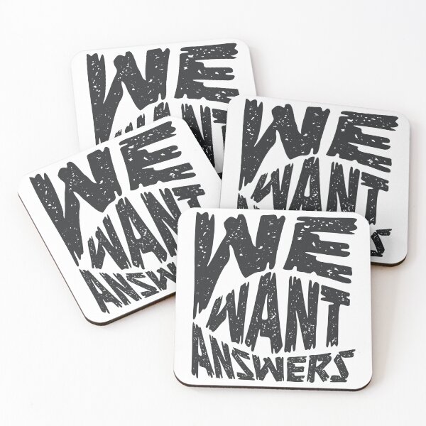 Item preview, WE WE WE WANT ANSWERS - BLACK AND WHITE  designed and sold by CHALEE-P.