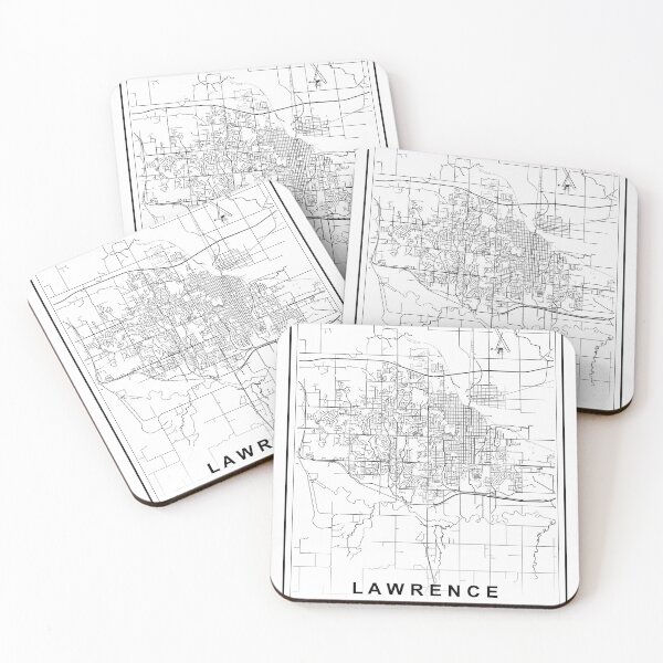 Item preview, Lawrence City Map designed and sold by SHAMPAIN-ART-CO.