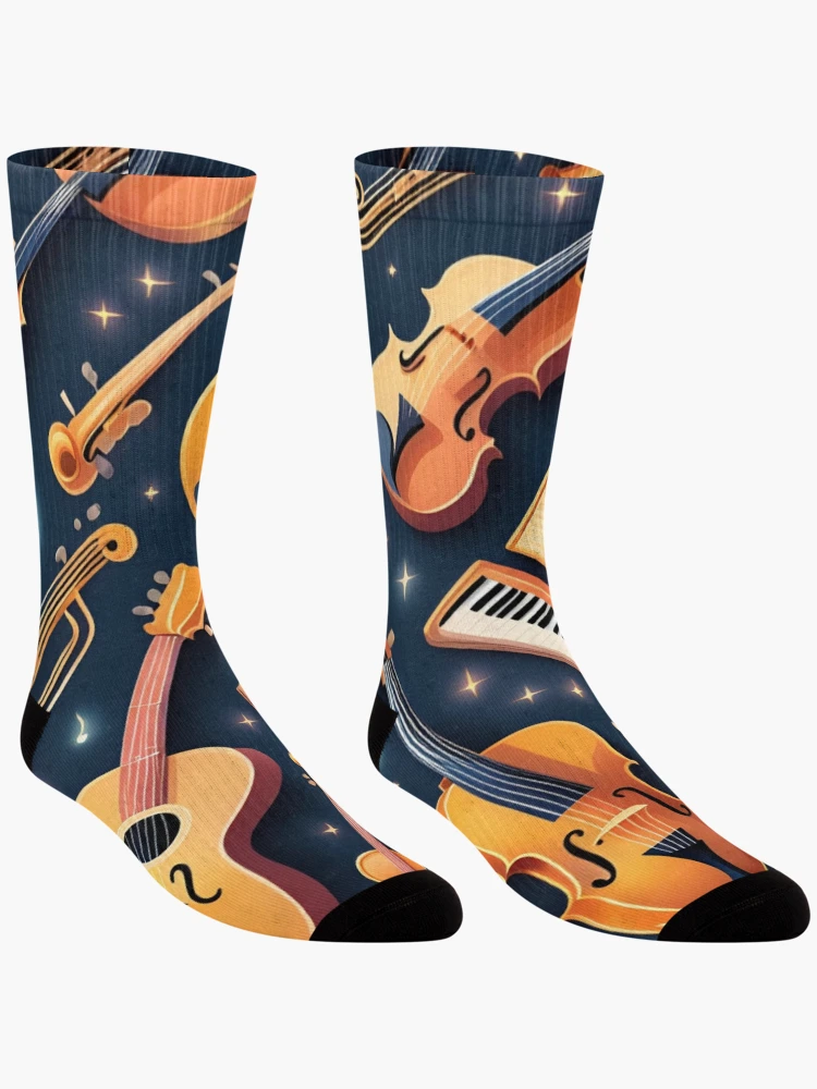 Thumbnail 3 of 5, Socks, Magical Instruments designed and sold by MySignatureItems.