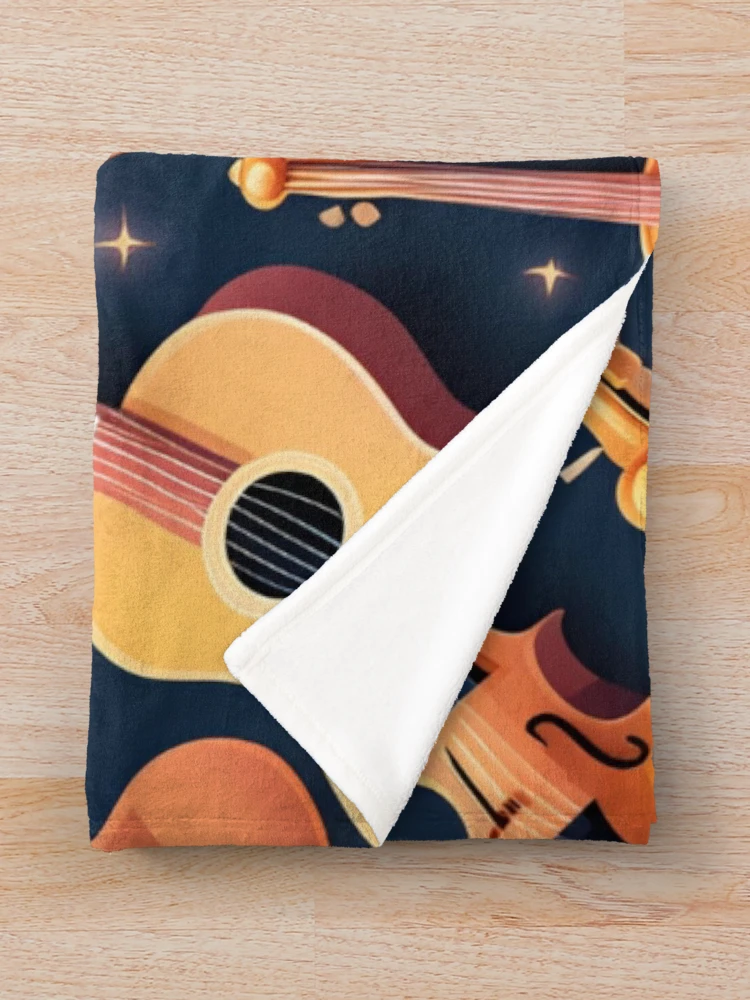 Thumbnail 3 of 6, Throw Blanket, Magical Instruments designed and sold by MySignatureItems.