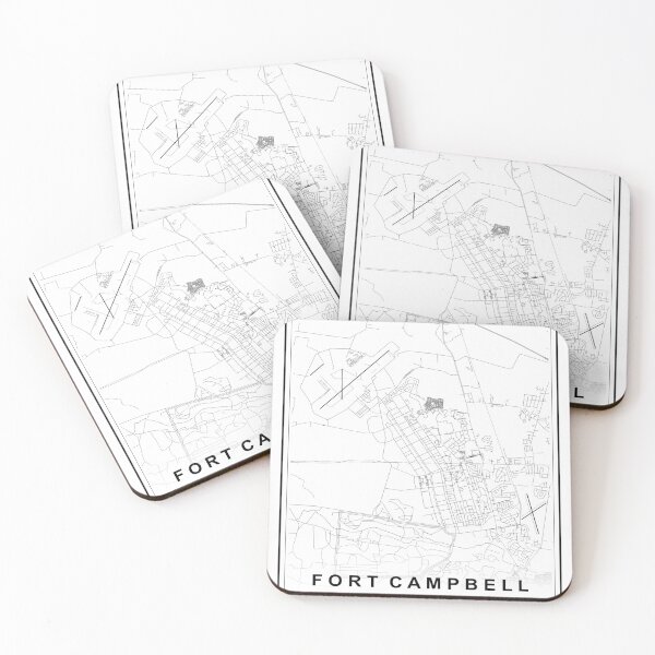 Item preview, Fort Campbell City Map designed and sold by SHAMPAIN-ART-CO.
