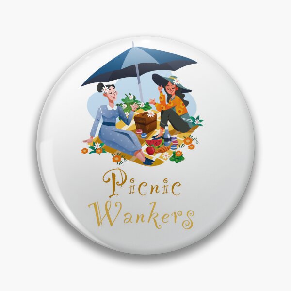 Item preview, Picnic wankers - funny, humour, joke - females enjoying a classic picnic  designed and sold by UKVanlife.