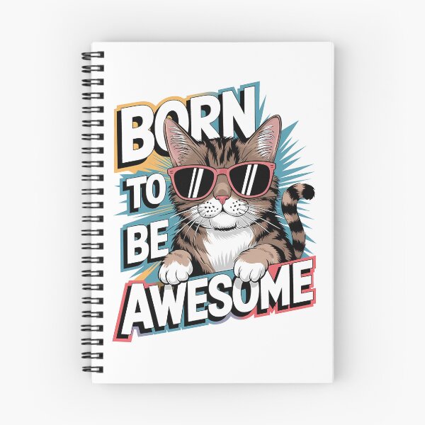 Item preview, Cool Cat Born to Be Awesome designed and sold by Quotes-For-All.