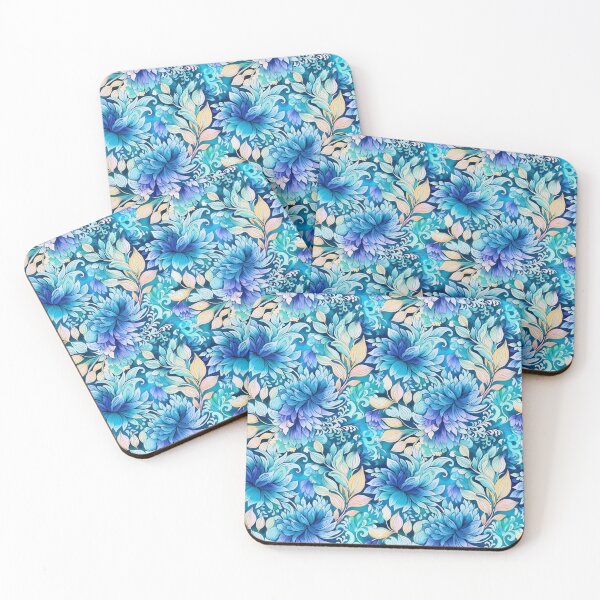Artikelvorschau, Blaue Fantasieblumen entworfen und verkauft von Art of Sun.