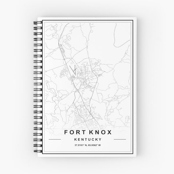 Item preview, Fort Knox City Map designed and sold by SHAMPAIN-ART-CO.