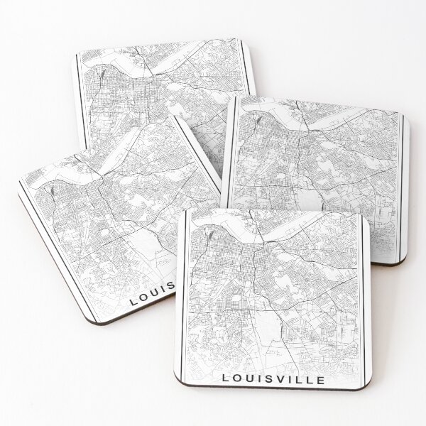 Item preview, Louisville City Map designed and sold by SHAMPAIN-ART-CO.