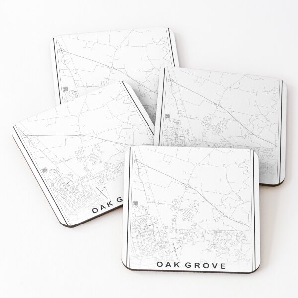 Item preview, Oak Grove City Map designed and sold by SHAMPAIN-ART-CO.