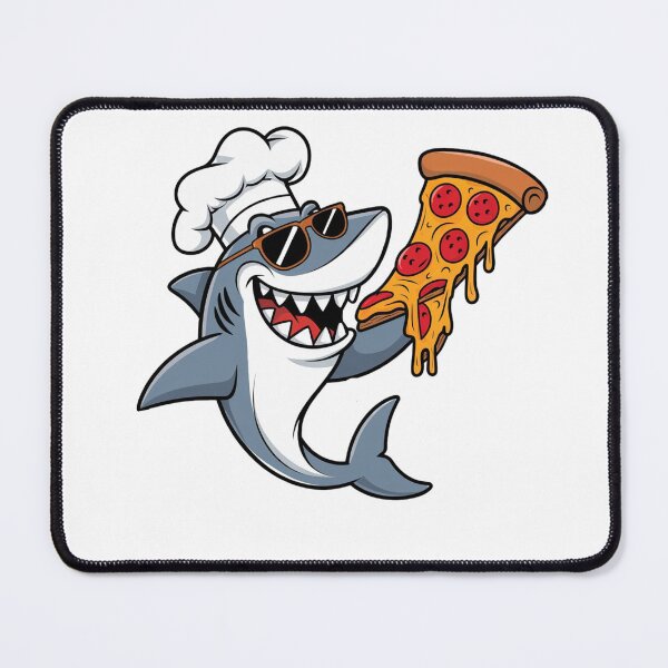 Item preview, Shark likes to eat pizza designed and sold by DesignNadine.