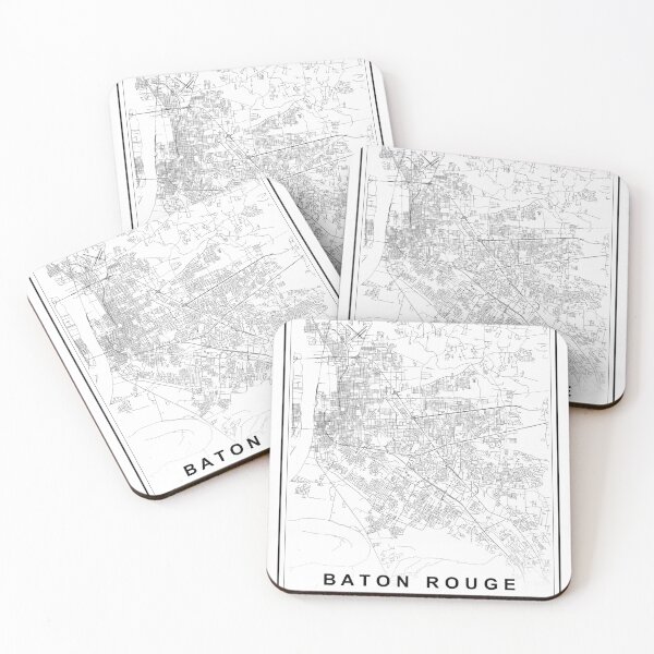 Item preview, Baton Rouge City Map designed and sold by SHAMPAIN-ART-CO.