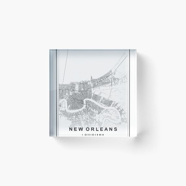 Item preview, New Orleans City Map designed and sold by SHAMPAIN-ART-CO.