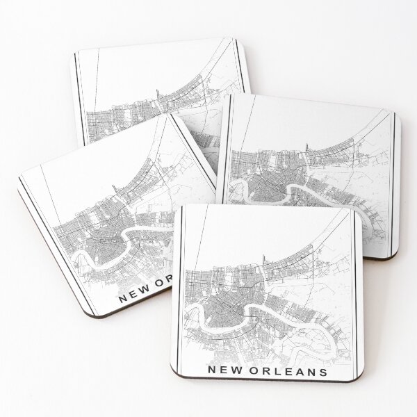 Item preview, New Orleans City Map designed and sold by SHAMPAIN-ART-CO.
