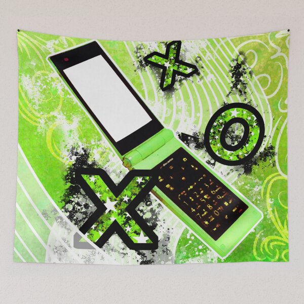 Item preview, Green flip-phone designed and sold by despairfamily.