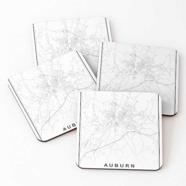 Item preview, Auburn City Map designed and sold by SHAMPAIN-ART-CO.