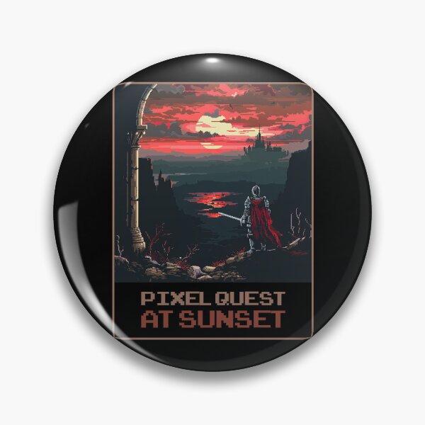 Item preview, Pixel Quest At Sunset designed and sold by MagicAxe.