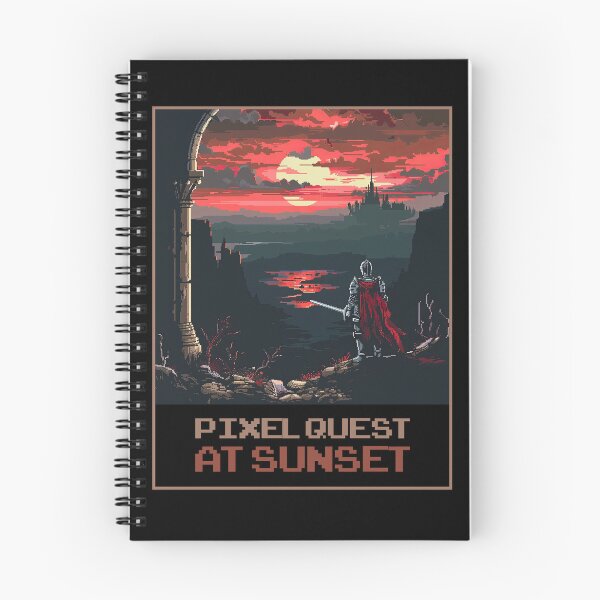 Item preview, Pixel Quest At Sunset designed and sold by MagicAxe.