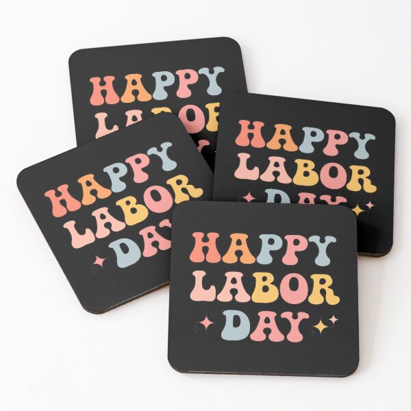 Item preview, Happy Labor Day | Pastel Retro 70s Style Groovy Design designed and sold by Shopmed01.