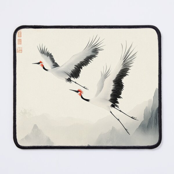 Item preview, Serenity in Flight: Graceful Cranes designed and sold by Suzana Djordjevic.