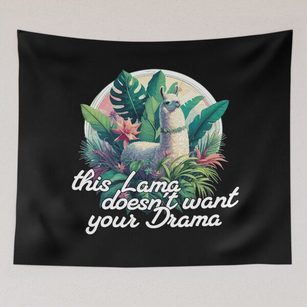 Item preview, Lama Drama Positive Optimism Gift designed and sold by Pineapple-Tree.