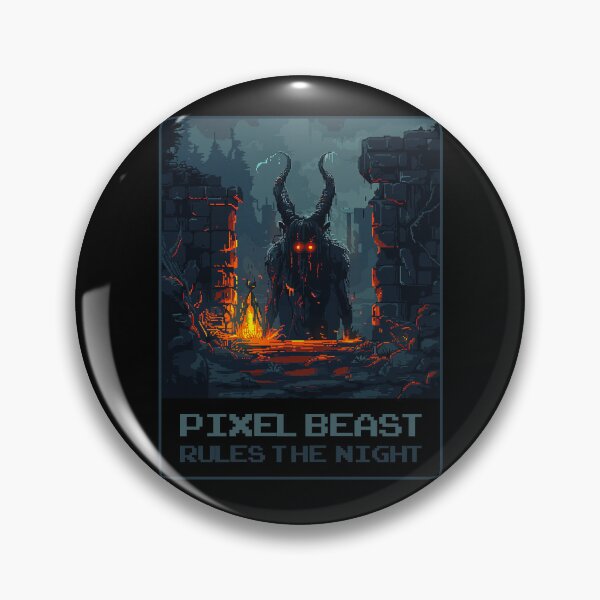 Artikelvorschau, Pixel Beast Rules The Night entworfen und verkauft von MagicAxe.