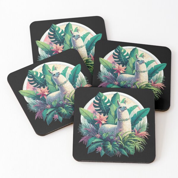Item preview, Lama jungle plants palm trees gift designed and sold by Pineapple-Tree.