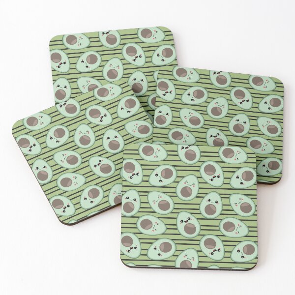 Item preview, Kawaii Avocado Pattern  designed and sold by sasyall.