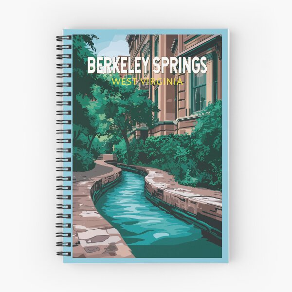 Item preview, Berkeley Springs West Virginia Illustration Travel Art Vintage designed and sold by KrisSidDesigns.