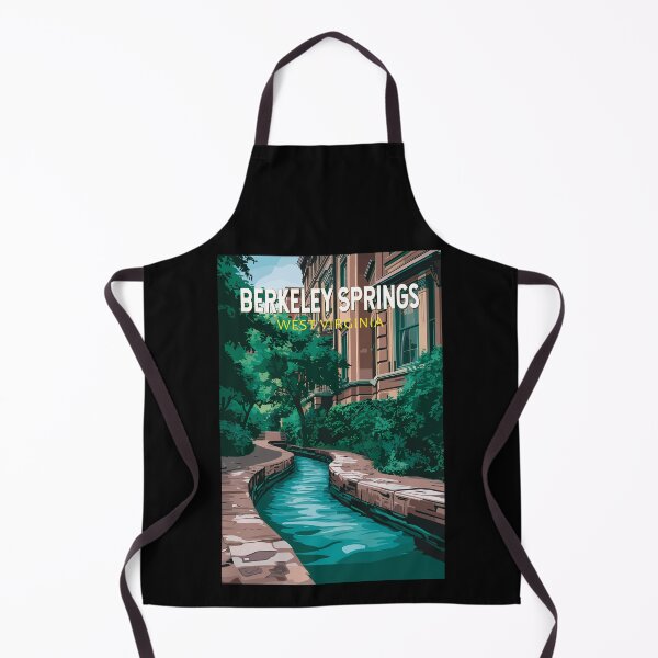 Item preview, Berkeley Springs West Virginia Illustration Travel Art Vintage designed and sold by KrisSidDesigns.