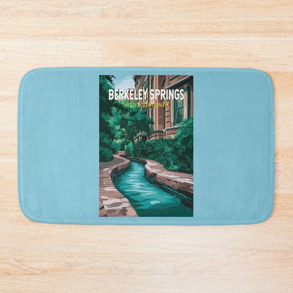 Item preview, Berkeley Springs West Virginia Illustration Travel Art Vintage designed and sold by KrisSidDesigns.
