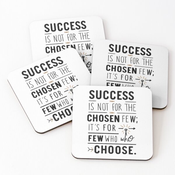 Item preview, Success Is For The Few Who Choose Motivational Quote designed and sold by ChicTeeLab.