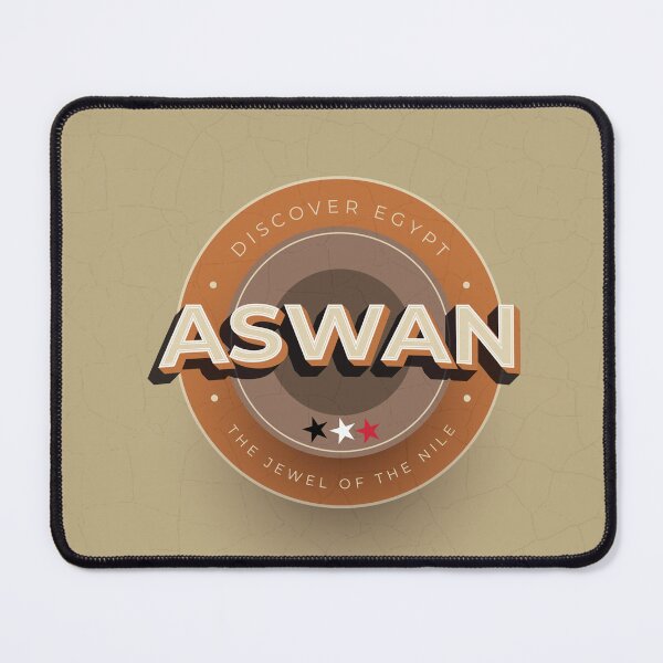 Item preview, typography travel Design Discover Egypt About Aswan City as a jewel of the Nile. for Egypt fans. designed and sold by HEMRO.