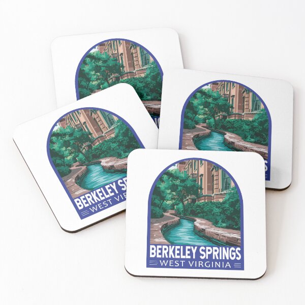 Item preview, Berkeley Springs Illustration Travel Art Emblem designed and sold by KrisSidDesigns.