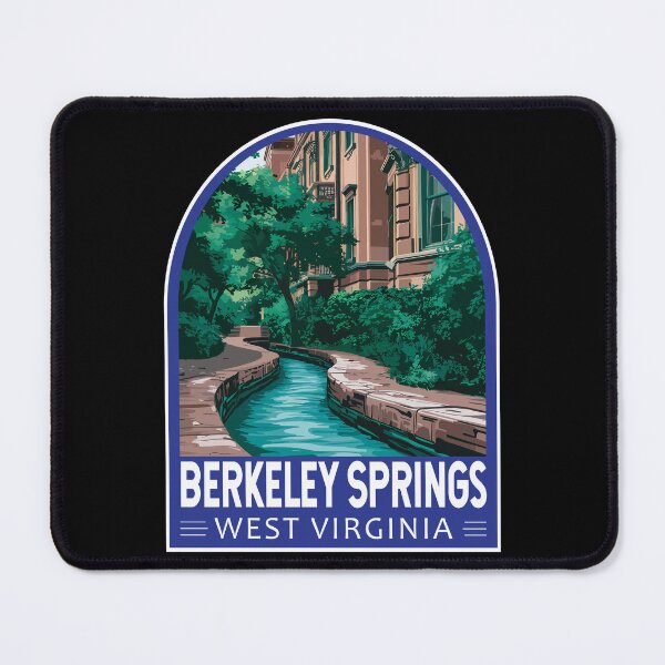 Item preview, Berkeley Springs Illustration Travel Art Emblem designed and sold by KrisSidDesigns.