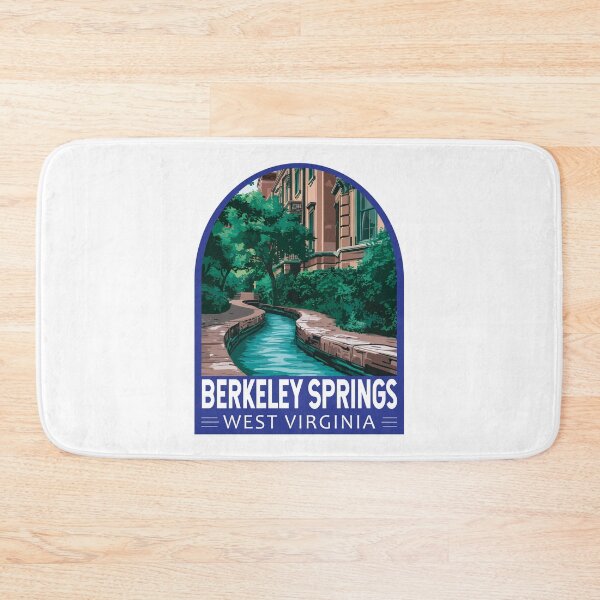 Item preview, Berkeley Springs Illustration Travel Art Emblem designed and sold by KrisSidDesigns.