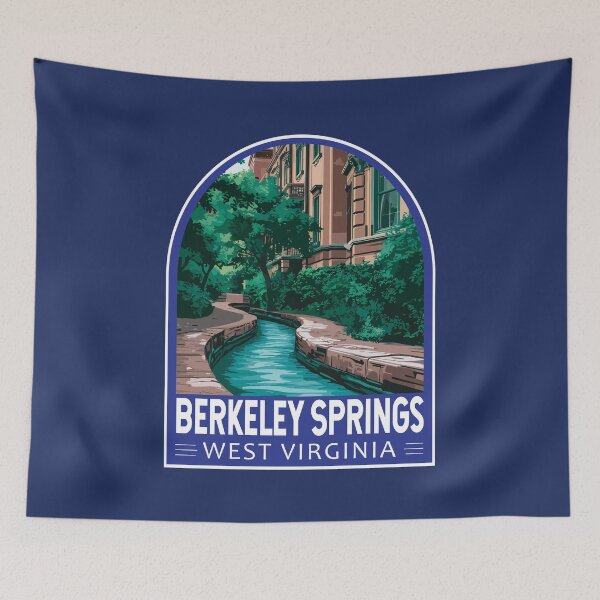 Item preview, Berkeley Springs Illustration Travel Art Emblem designed and sold by KrisSidDesigns.