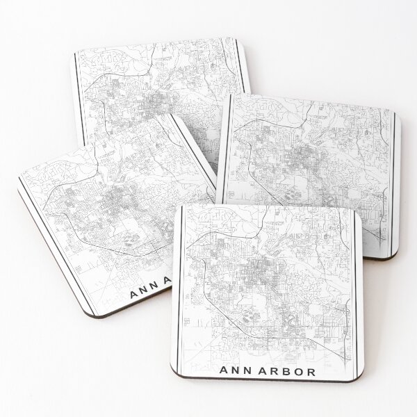 Item preview, Ann Arbor City Map designed and sold by SHAMPAIN-ART-CO.