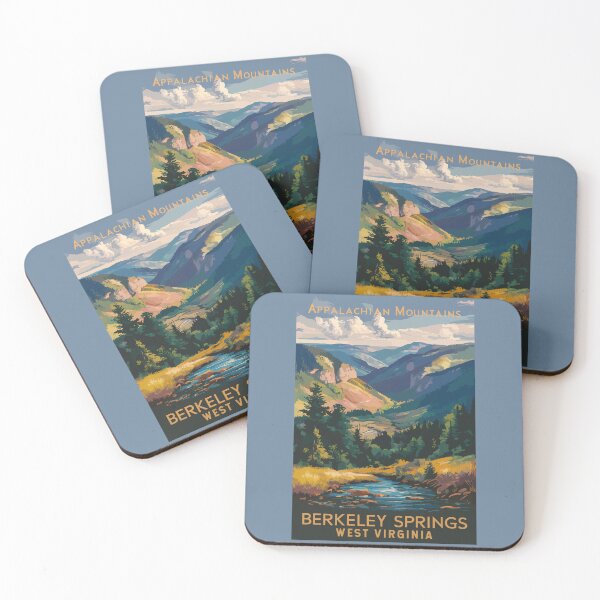 Item preview, Berkeley Springs Illustration Travel Art Vintage designed and sold by KrisSidDesigns.