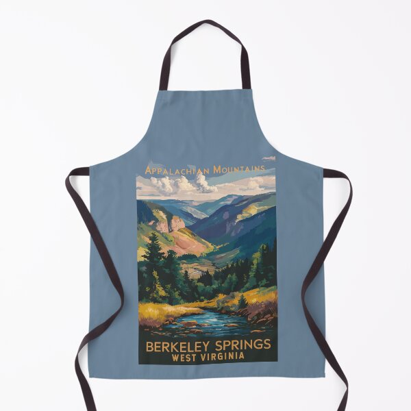 Item preview, Berkeley Springs Illustration Travel Art Vintage designed and sold by KrisSidDesigns.